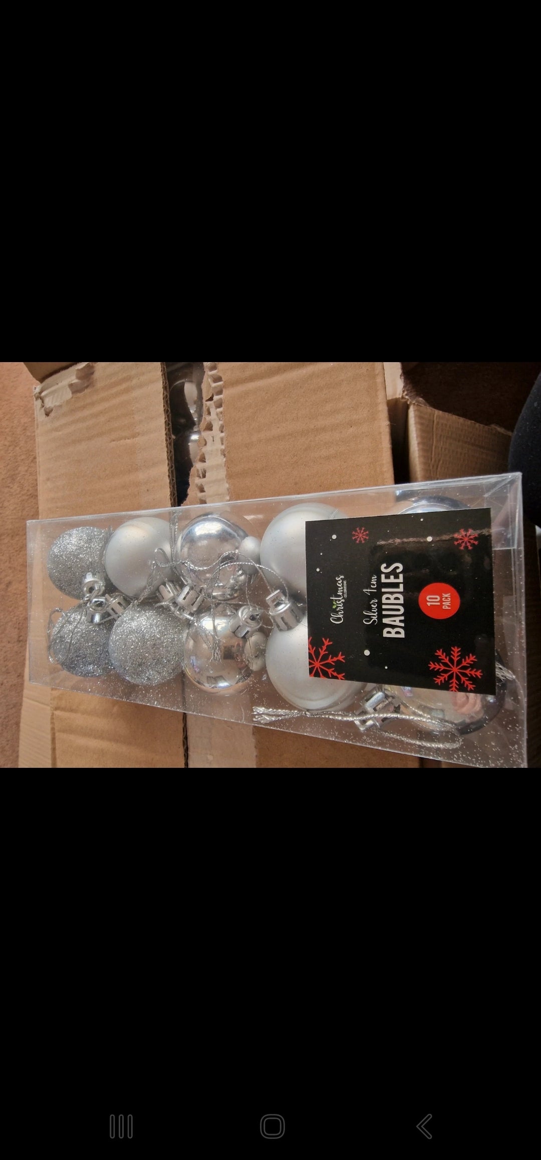 Rose Gold Assorted Baubles 5cm Dia - 6 Pack