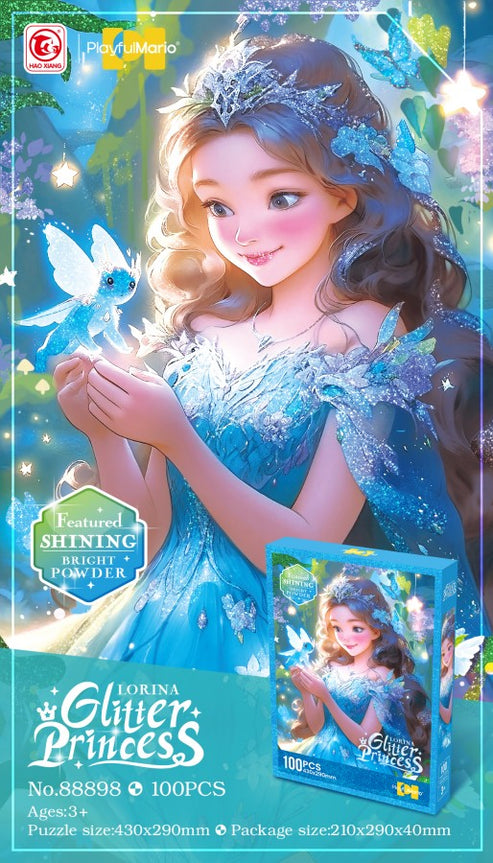 Glitter Princess Jigsaw Puzzle - 100pcs