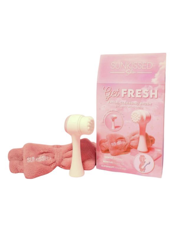 Sunkissed Get Fresh Facial Cleansing Brush & Headband - Gift Set