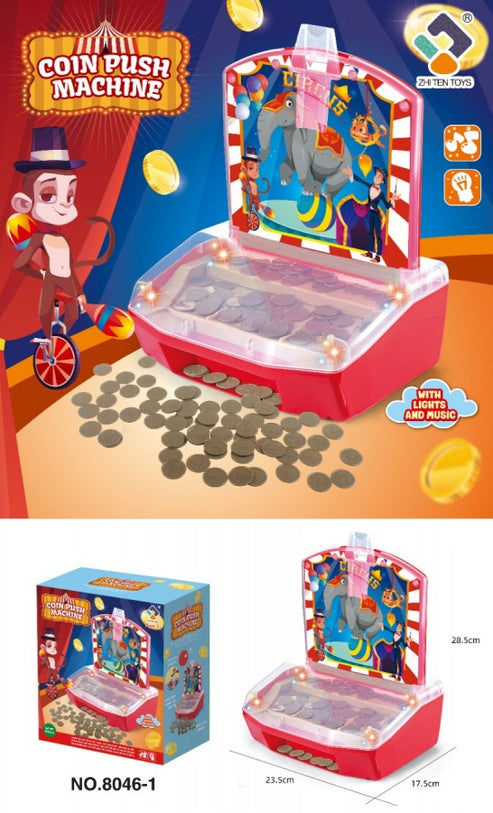 Coin Push Machine With Music And Light