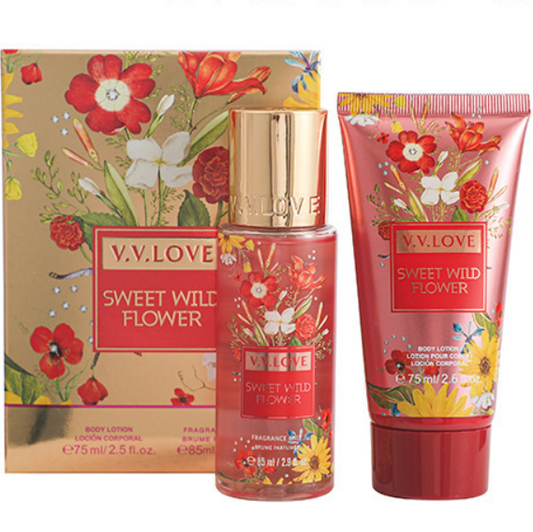 V.V.Love 2pcs Body Lotion 75ml + Body Mist 85ml Gift Set
