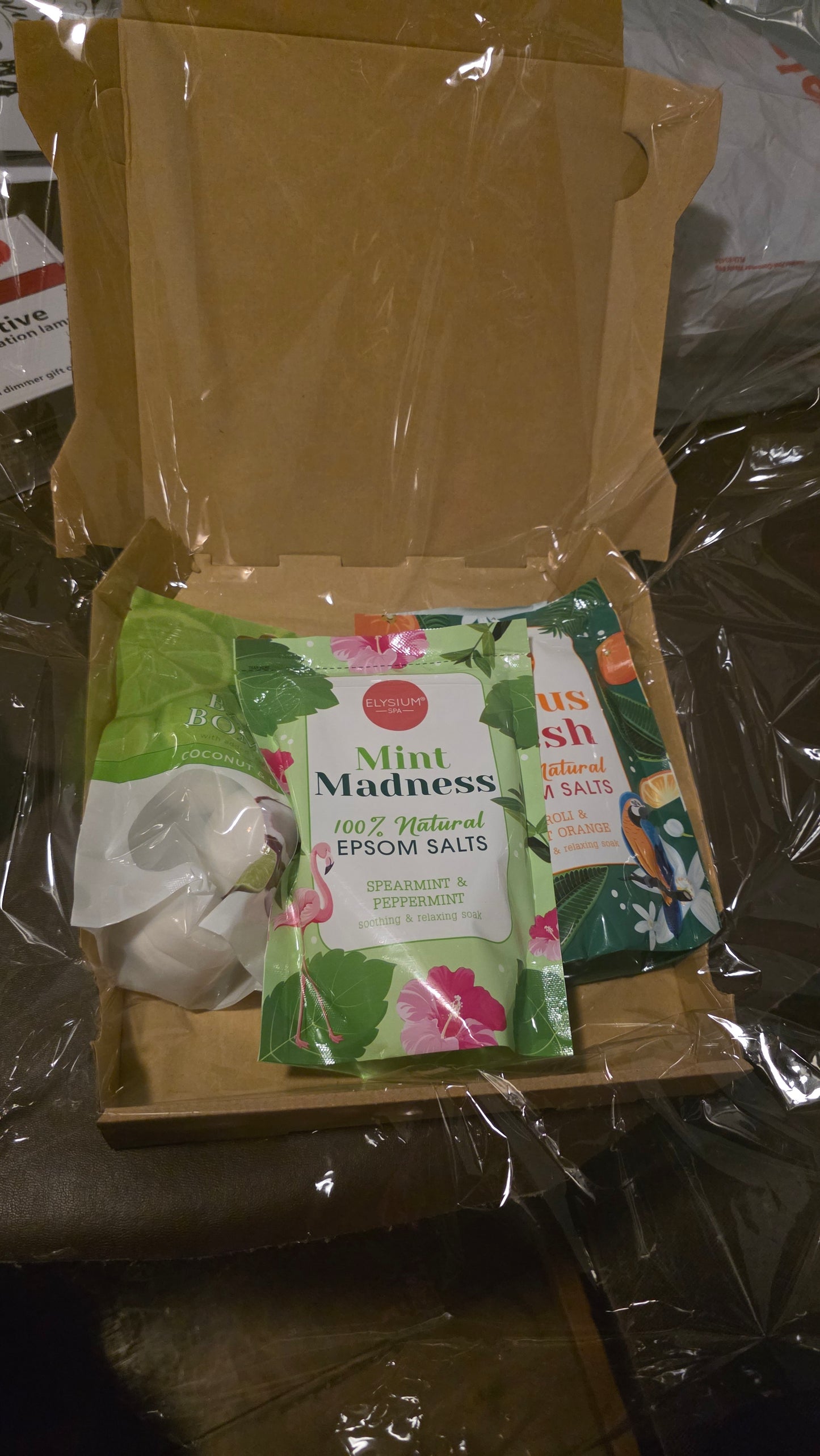 Bath bombs and bath salts box set