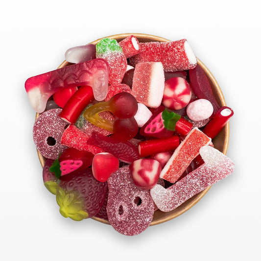 Red Pick N Mix – A Juicy Collection of Strawberry & Cherry Sweets