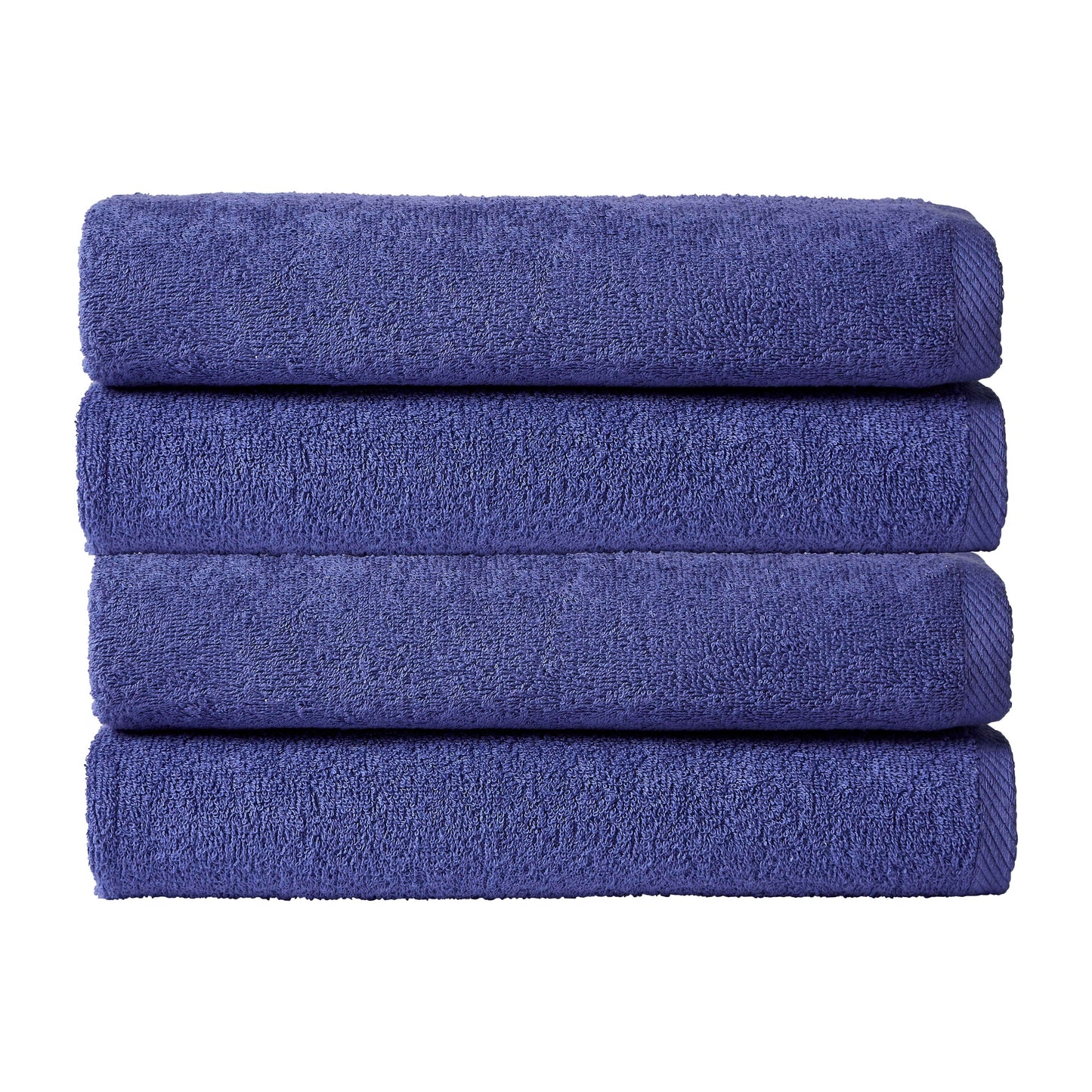 Pack of 4 Large Quick-Drying Lightweight Easycare Indus Valley Cotton Bath Sheets 80x140cm for Home Travel Gym Holidays Multiple Colours by OLIVIA ROCCO