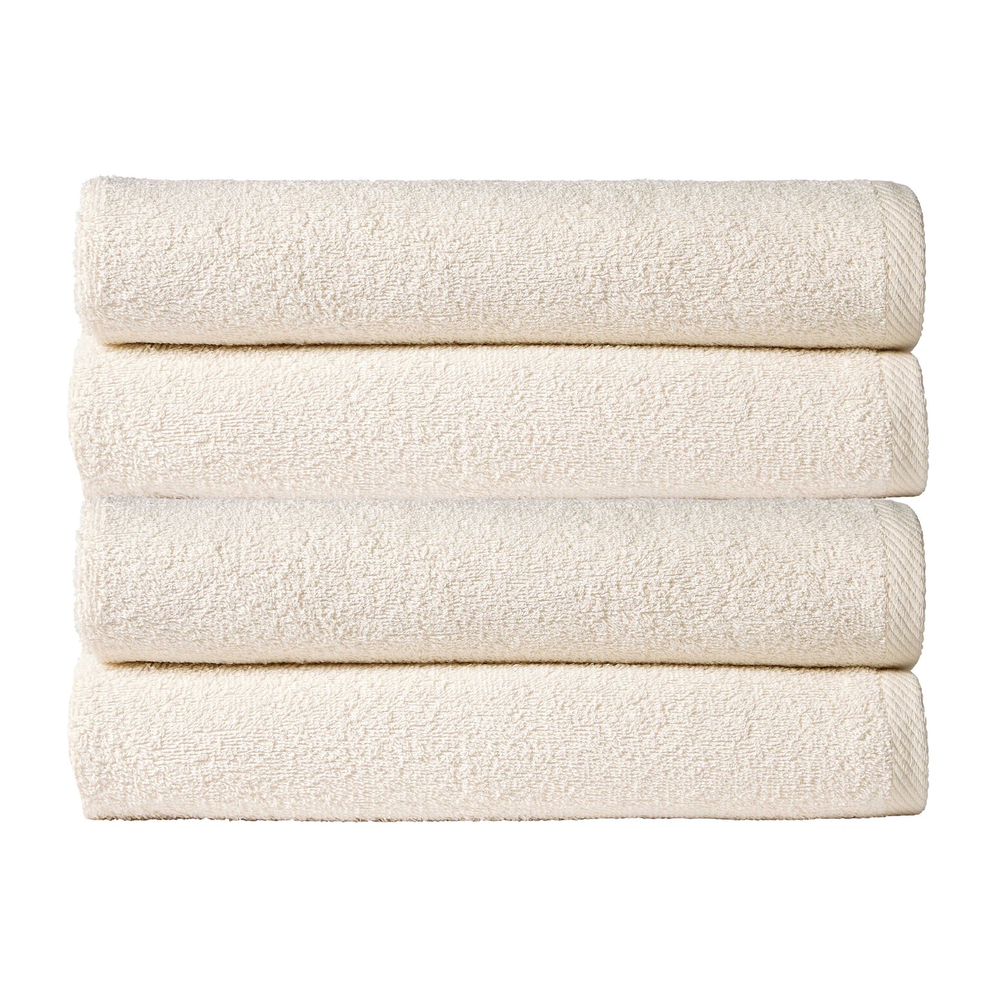 Pack of 4 Large Quick-Drying Lightweight Easycare Indus Valley Cotton Bath Sheets 80x140cm for Home Travel Gym Holidays Multiple Colours by OLIVIA ROCCO