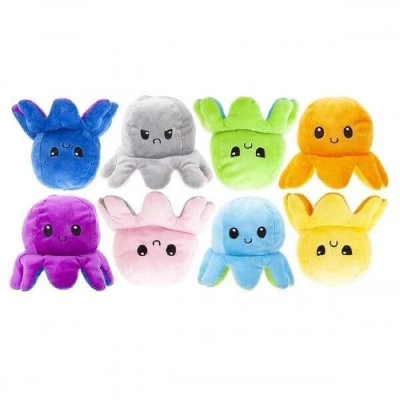 20Cm Plain Reversible Octopus Assorted