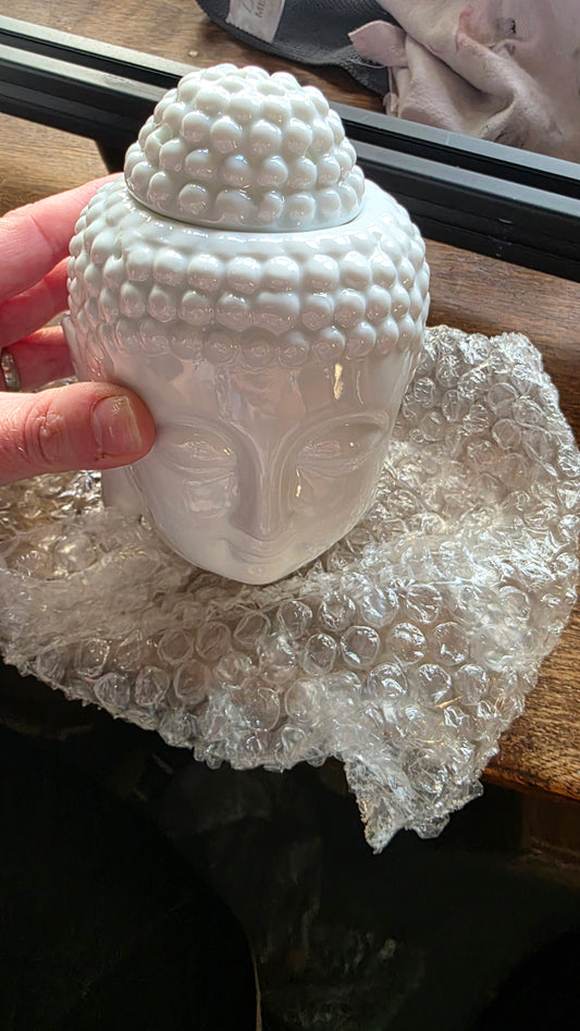 White buddah wax burners