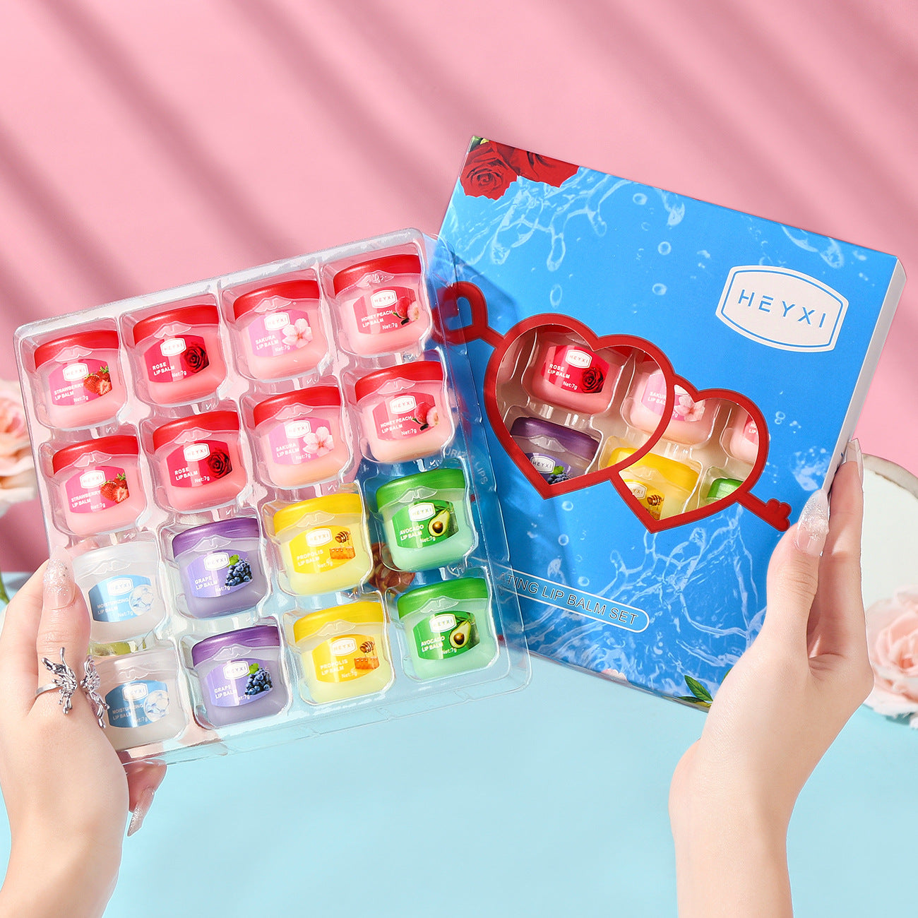 HeyXi 16pcs Hydrating Lip Balm Set (16 x 7g)