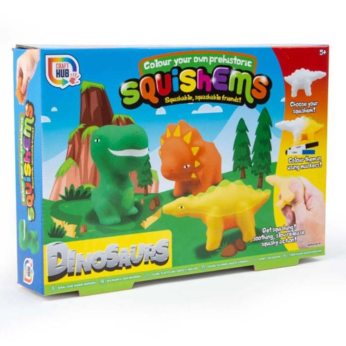 Colour Your Own Dinosaur Squishems
