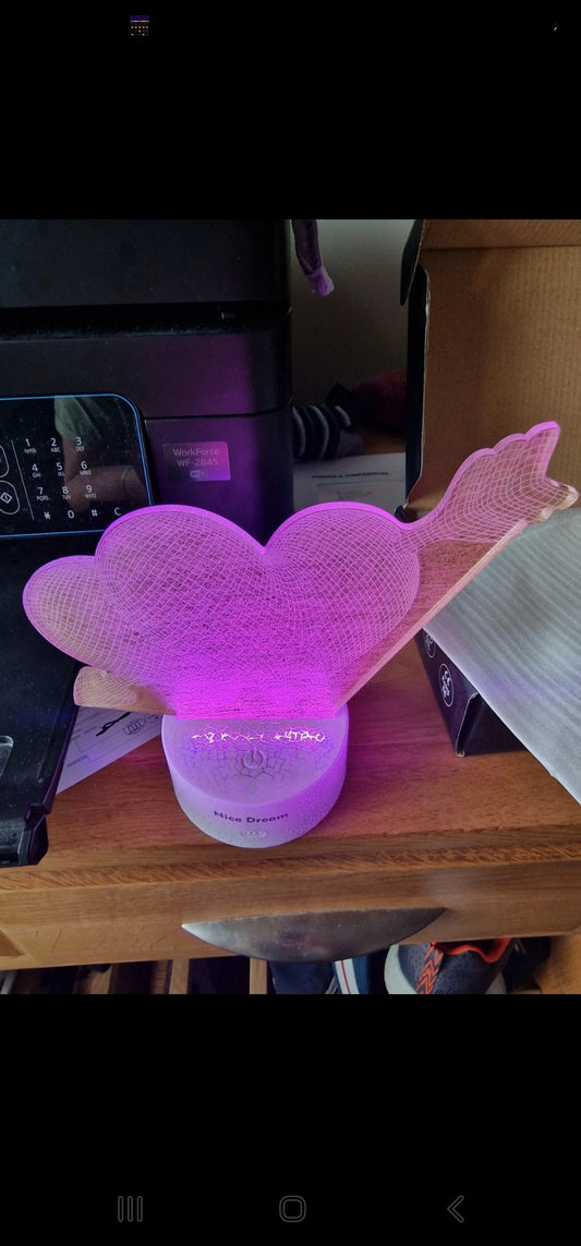 Heart led with remote nightlight