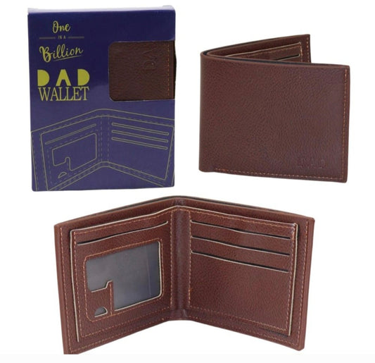 Dad In A Billion Faux Leather Wallet