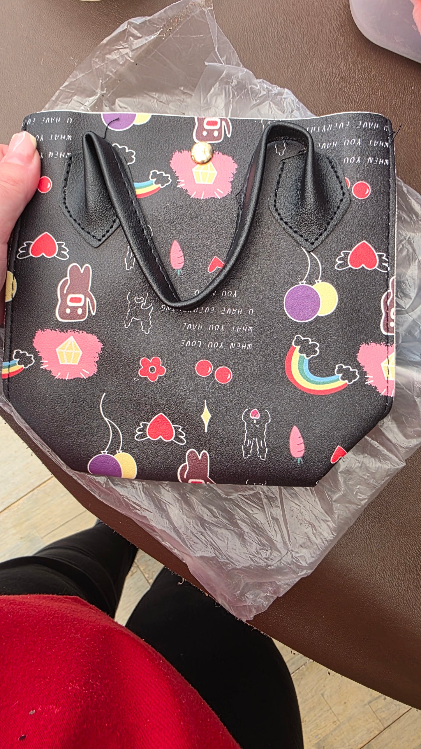 Small artificial handbags