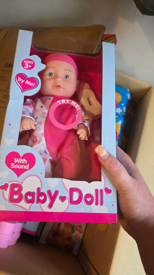 10'' Baby Doll With Try Me Sound.