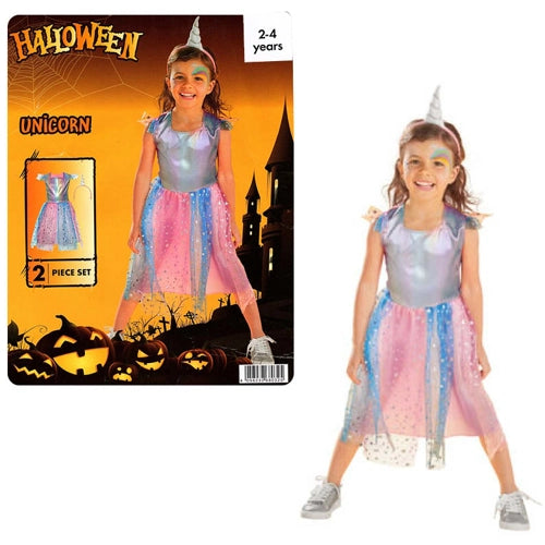 Unicorn Halloween Costume Age 2-4 Years