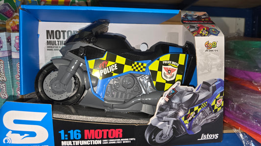 Police Motorcycle Toy for Kids – Realistic Siren, Engine Sounds & Headlights