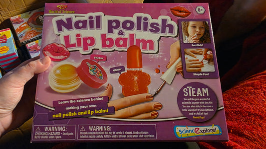 World Of Science Nail Polish & Lip Balm Set