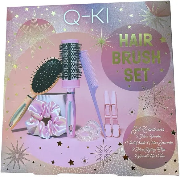 Q-KI Hair Brush Gift Set - 8pcs
