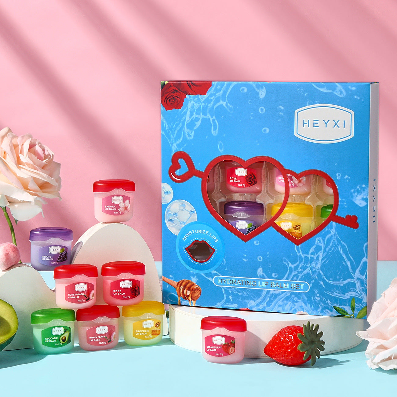 HeyXi 16pcs Hydrating Lip Balm Set (16 x 7g)