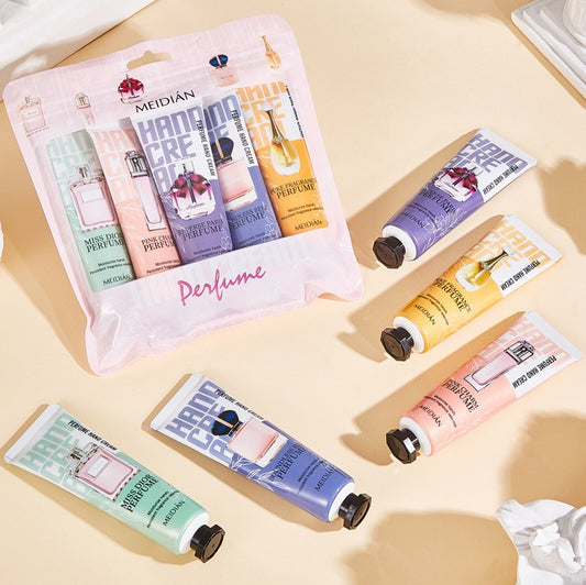 MeiDian 5pcs Perfume Fragranced Hand Cream Set (30g x 5)