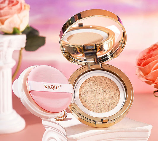 KaQiLi Rose Plant Extract Air Cushion Foundation + 2 x Refill Gift Set