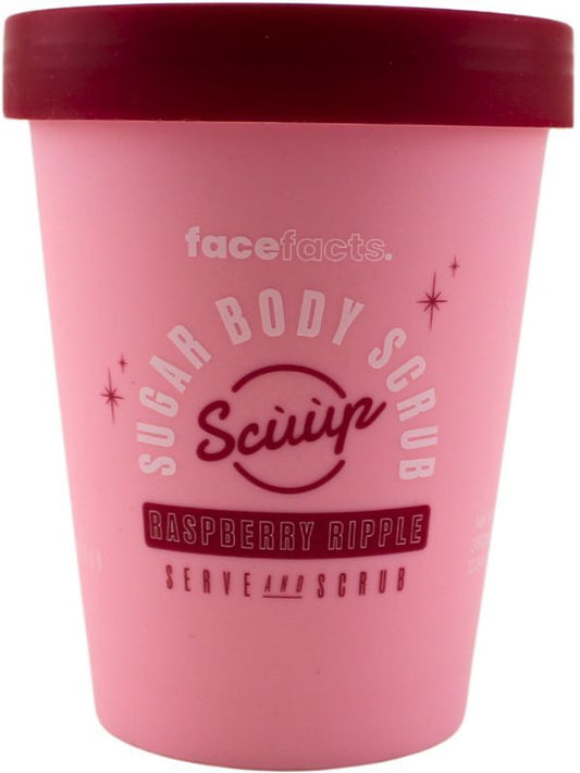 Face Facts Raspberry Ripple Sugar Body Scrub – 350g