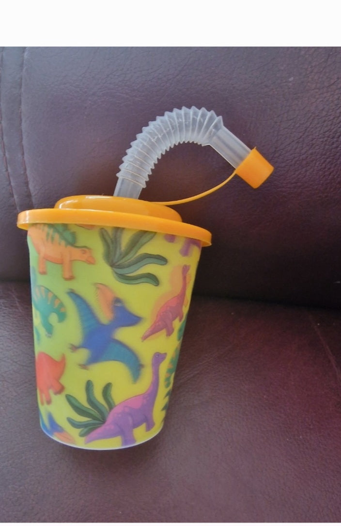 Small plastic straw cups