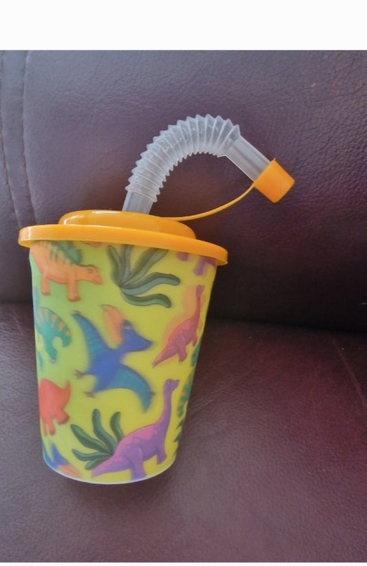 Small plastic straw cups