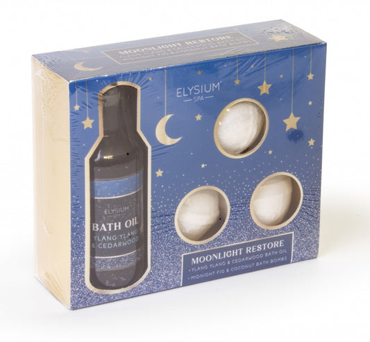 Bath Oil & Bath Bomb Set Moonlight Restore