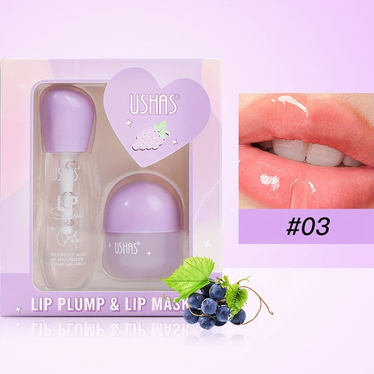 Ushas Lip Plumper Gloss + Lip Mask Gift Set