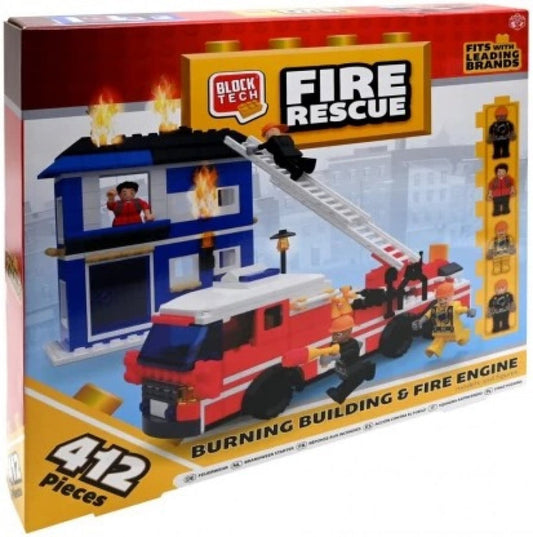 Block Tech Fire Station 412pcs