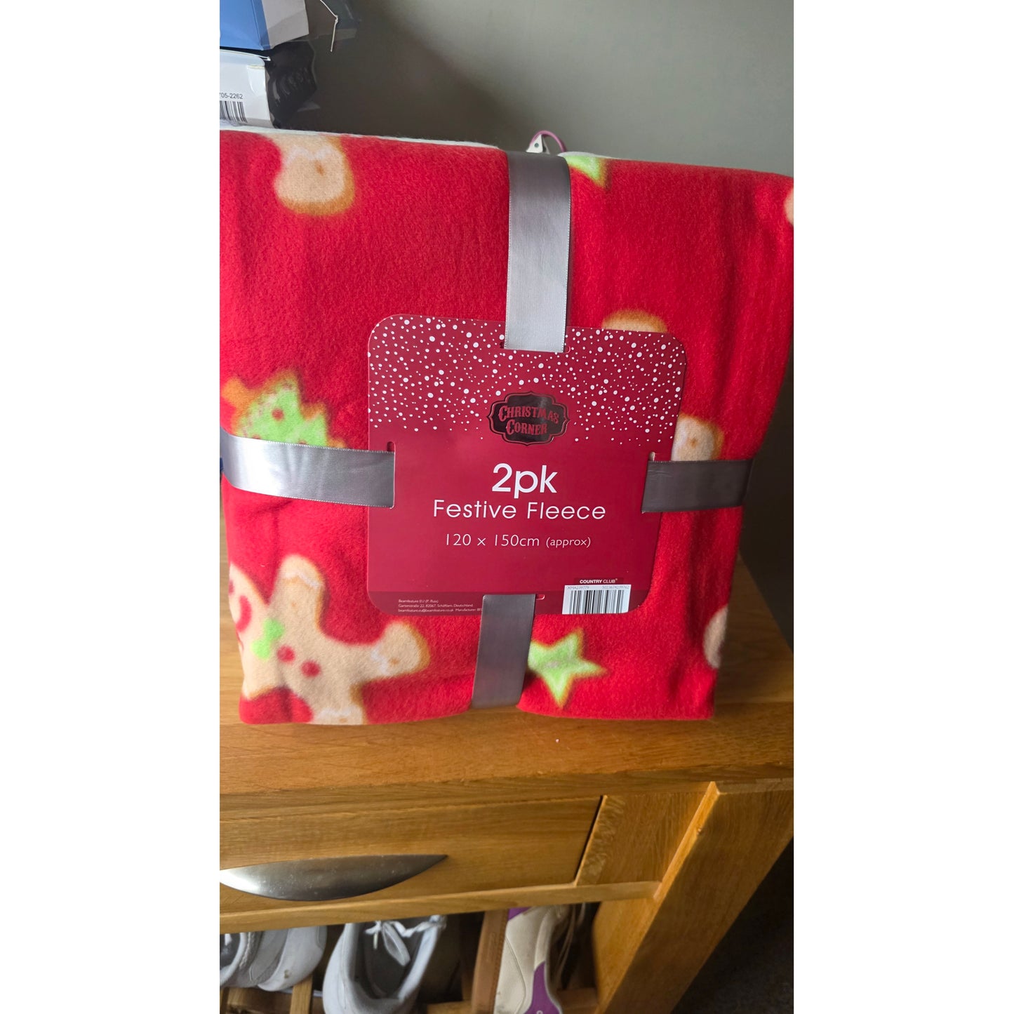 Pack of 2 fleece throws