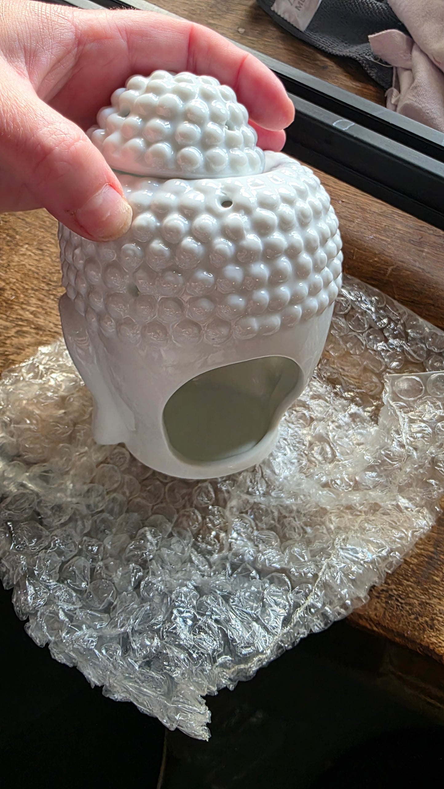 White buddah wax burners