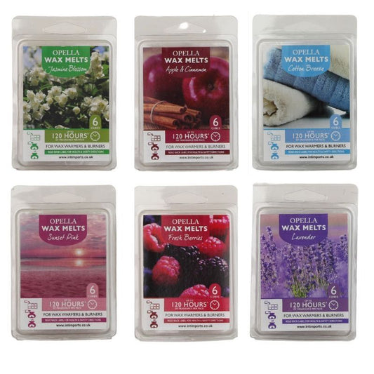 Opella 6 Brick Scented Wax Melts - Assorted