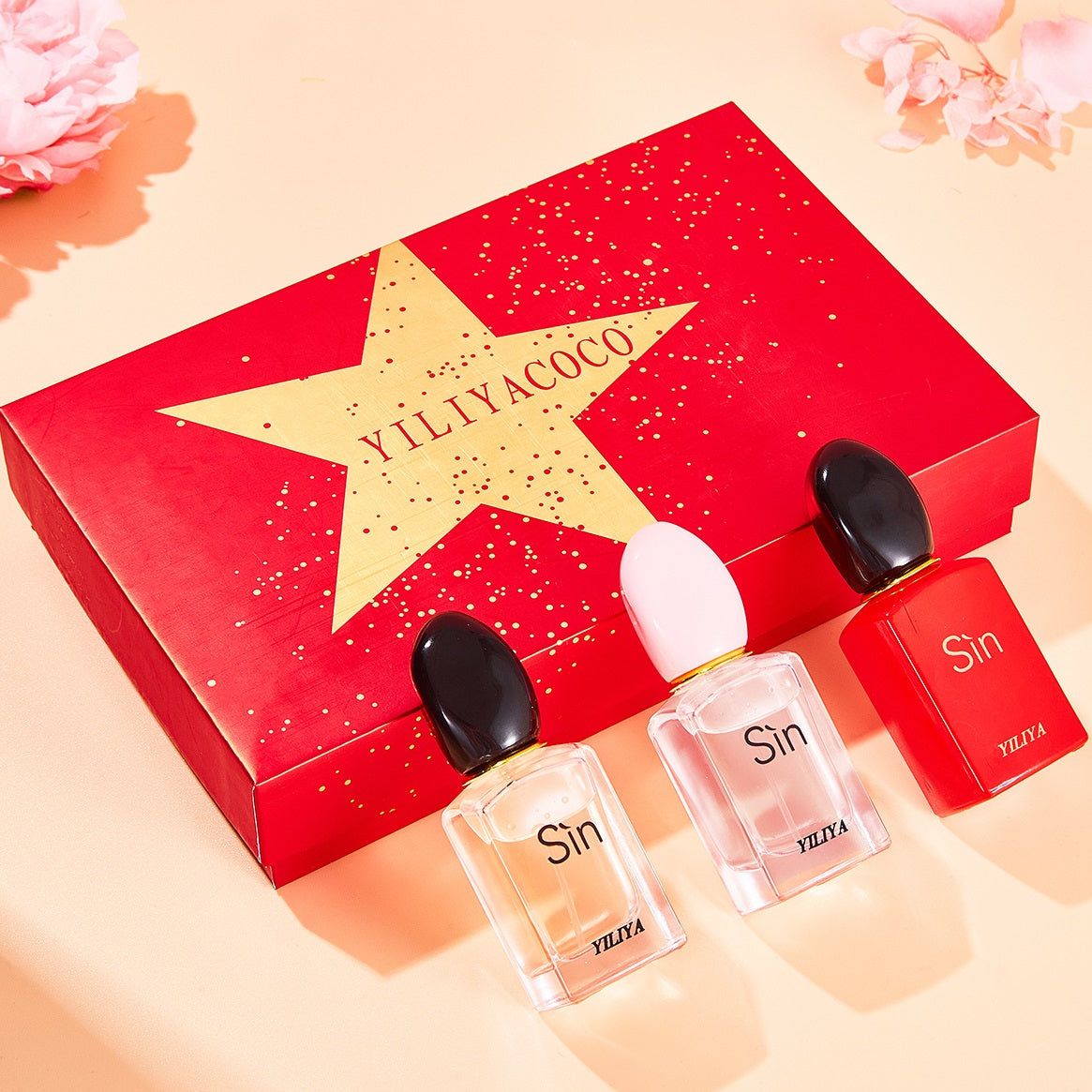 Red Golden Star 3pcs Floral Perfume Gift Set 30ml x 3
