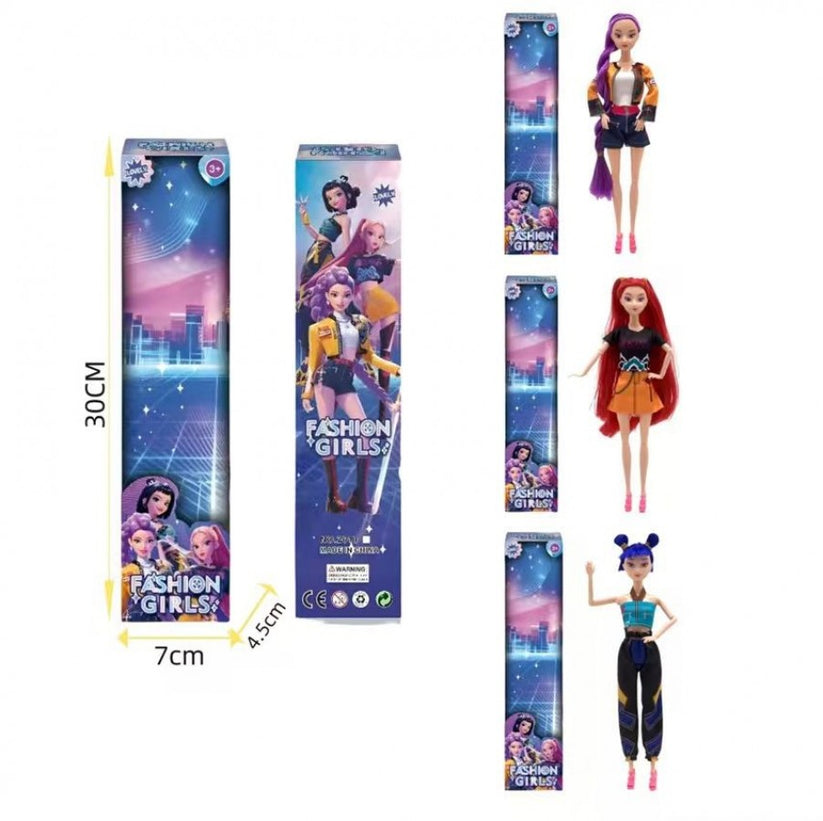 Hunter Fashion Girl Doll 3 Assorted
